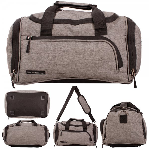 JBTB73 GREY/BLACK UNDER SEAT CABIN/TRAVEL/GYM BAG