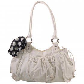 781501 020 WHITE FAUX LEATHER BAG ONE SIZE