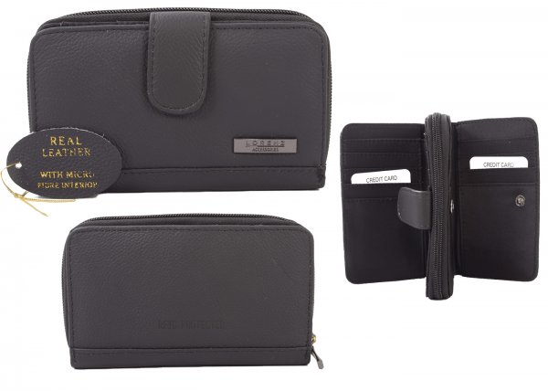 3701 RFID BLACK PURSE