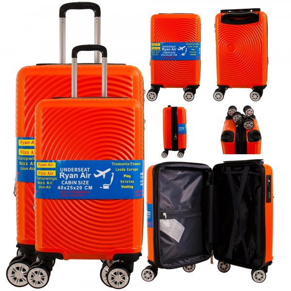 T-HC-US-1630 ORANGE SET OF 2 RYAN AIR, ALSO OVERHEAD CABIN-SIZED