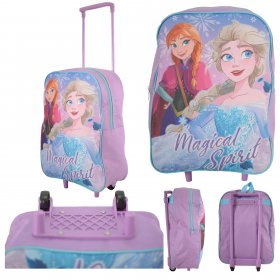 1000ET38-4394 PURPLE FROZEN KIDS PREMIUM FABRIC FOLDING TROLLEY
