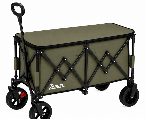 ELD-W701 Olive Foldable Zander Utility Wagon
