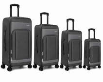 J-4021 Grey JustPack Expandable Suitcase Set of 4