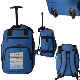 TR-R-002 BLUE WHEELED RYANAIR UNDERSEAT CABIN BAG