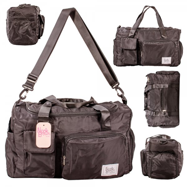 JBSH007 BLACK HOLDALL TRAVEL/CABIN/GYM BAG