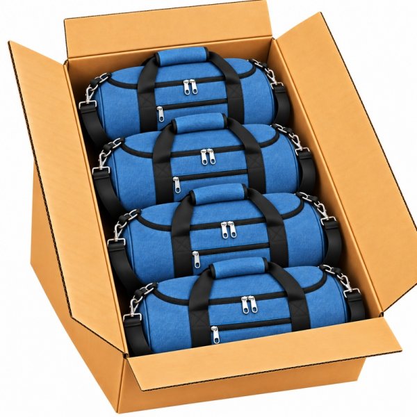 TB-TR-65 Box Of 10 Navy Holdall Travelling Bags