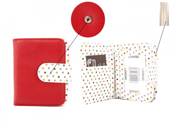 7130 LORENZ RED POLKA DOT PURSE