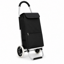 6954 Black 2-Wheel Foldable Shopping Trolley Cart