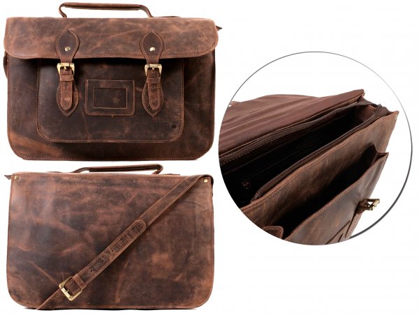 100% Leather Satchel