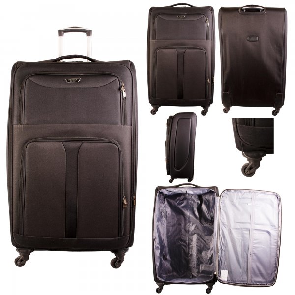 HD-223 BLACK 31" TRAVEL TROLLEY SUITCASE