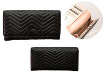 80-1869A73 BLACK RIBON DECORE PURSE