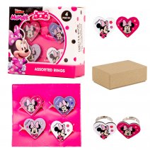 2125-8173 BOX OF 12 MINNIE 4 ASSORTED RING BOX SET