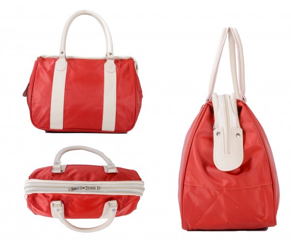 LL-38 RED ROUND HANDLED BAG