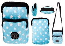 LL-167 BLUE STAR SMALL UNISEX POLYESTER SHOULDER BAG