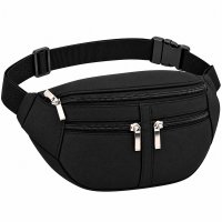 2050 Micro Fibre 4 Zip Bum Bag Black (New) 2050 Micro Fibre 4 Zip Bum Bag Black (New)
