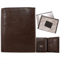 1062 BROWN ITALIAN LEATHER RFID WALLET
