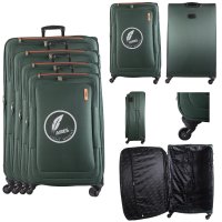 AR727 GREEN TRAVEL TROLLEY SUITCASE SET OF 4