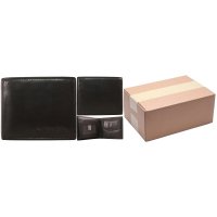 1011 ASSORTED BLACK ITALIAN LEATHER WALLET BOX OF 10