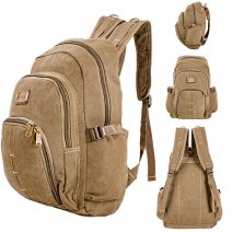 EA-CA46225 GREEN CANVAS BACKPACK