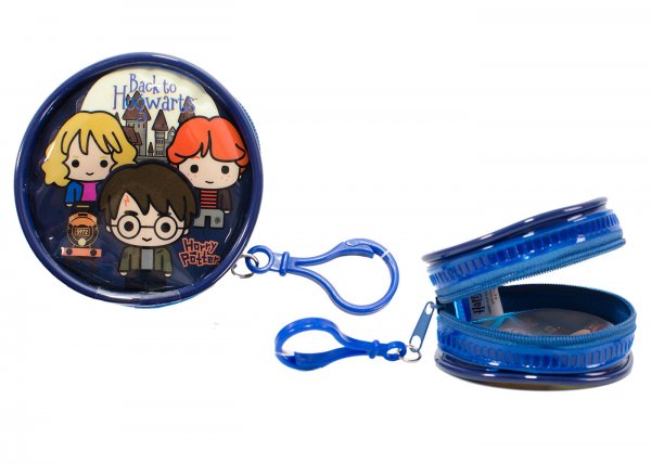 1564-9400 ROUND ZIPPED COIN PURSE HARRY POTTER