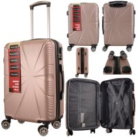 T-HC-CABIN-2029 ROSE GOLD CABIN-SIZE TRAVEL TROLLEY