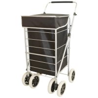 ST-SIX-01 BLACK G 6-WHEEL SHOPPING TROLLEY