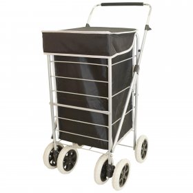 ST-SIX-01 BLACK G 6-WHEEL SHOPPING TROLLEY