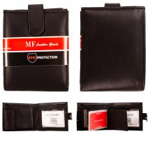 64 BLACK MF RFID LEATHER WALLET