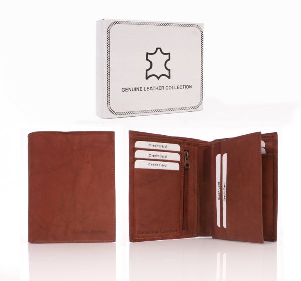 021 RFID tan LONDON LEATHER WALLET