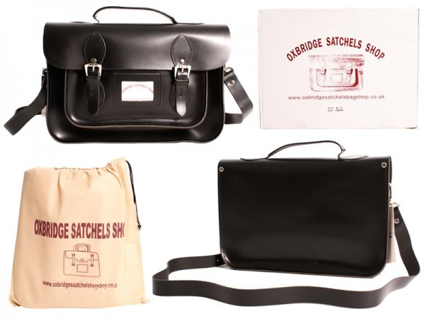 IN-NEW 13" BLACK SATCHEL WITH HANDLE