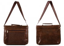 6902D.BROWN X-BDY FLPOVR GNTS LPTP/TBLT WTH TOP Z