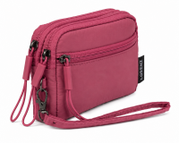 2299 Dark Pink Two Top Zip Compartments 2299 Dark Pink Two Top Zip Compartments