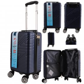T-HC-US-1624 NAVY RYAN AIR CABIN-SIZED TRAVEL TROLLEY SUITCASE