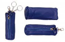 CPDM 52 NAVY LONG COIN PURSE W/ 2 KEYRINGS