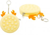 GM-1202 YELLOW POP IT CHANGE PURSE/POUCH