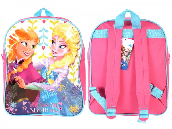 FROZEN001027 Kids Backpack Pink/Aquablue Frozen Disney