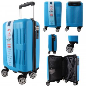 T-HC-US-1631 BLUE RYANAIR TRAVEL TROLLEY SUITCASE