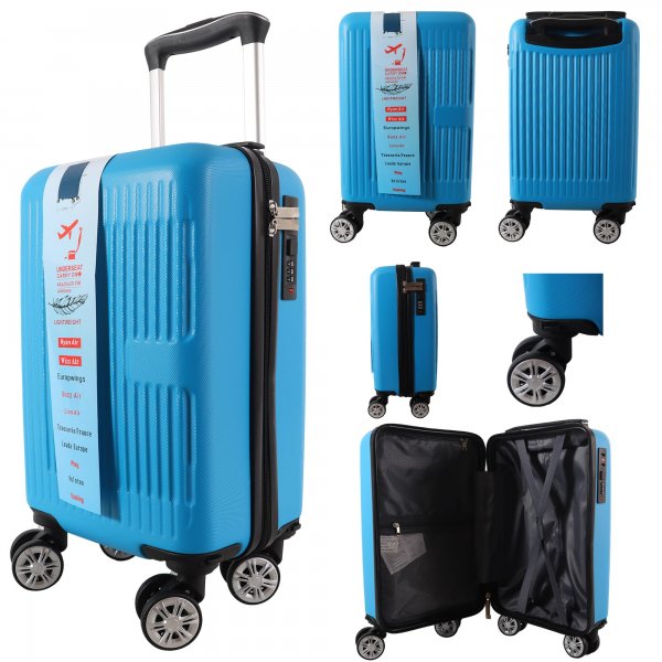 T-HC-US-1631 BLUE RYANAIR TRAVEL TROLLEY SUITCASE