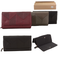 JBPS-194 PURSE TRI SET: BLACK, BURGUNDY, GREY
