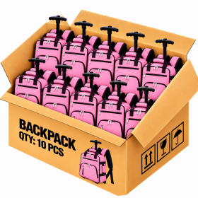 TR-R-TA-002 Pink Box of 10 Ryanair Underseat Travel Backpack Bag