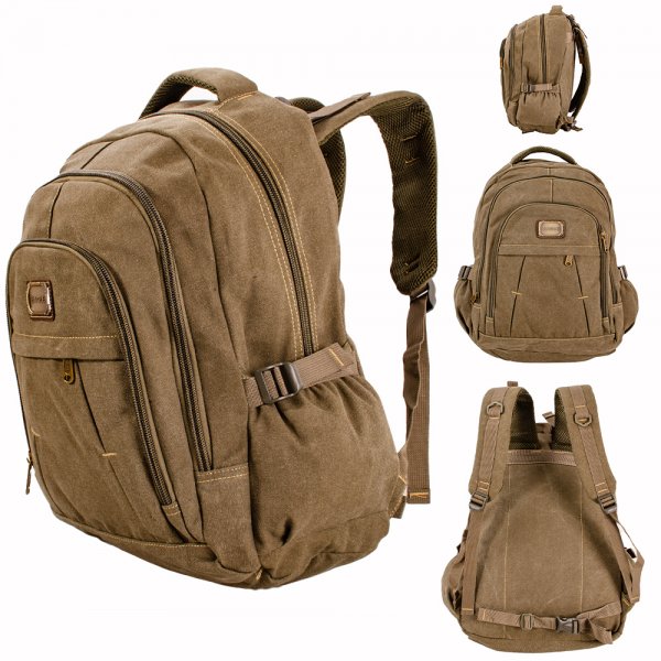 EA-CA48226 GREEN CANVAS BACKPACK