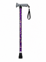 2885 Purple Floral Adjustable Walking Stick