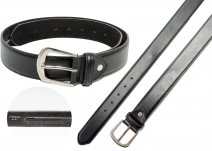 2770 BLACK 1.5" SECURITY MONEY BELT HIDDEN ZIP XXL (44"-48")