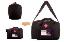 JBTB65-P BLACK/PINK HOLDALL UNDER SEAT CABIN BAG BOX OF 20