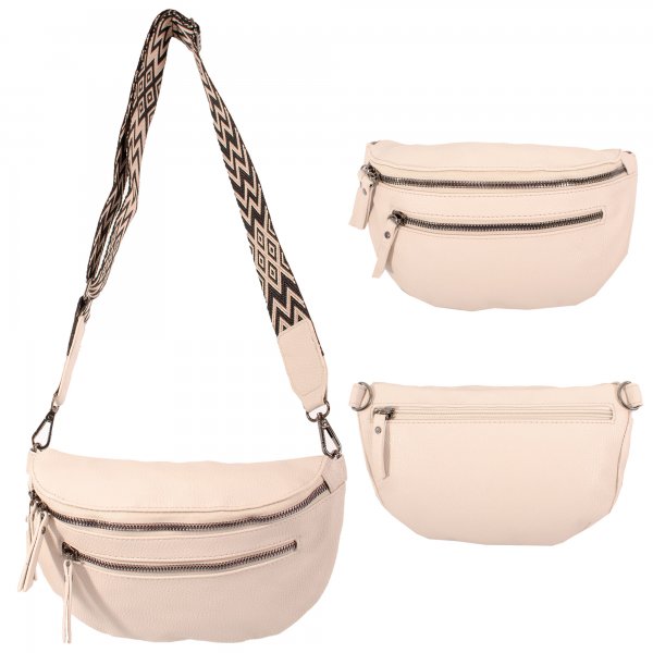 5703 CREAM LORENZ SHOULDER BAG