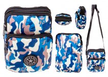 LL-164 NAVY CAMOUFLAGE SMALL UNISEX POLYESTER SHOULDER BAG