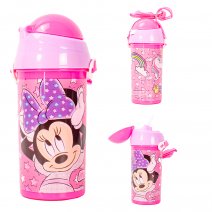 810480 PINK MINNIE POP UP WATER BOTTLE