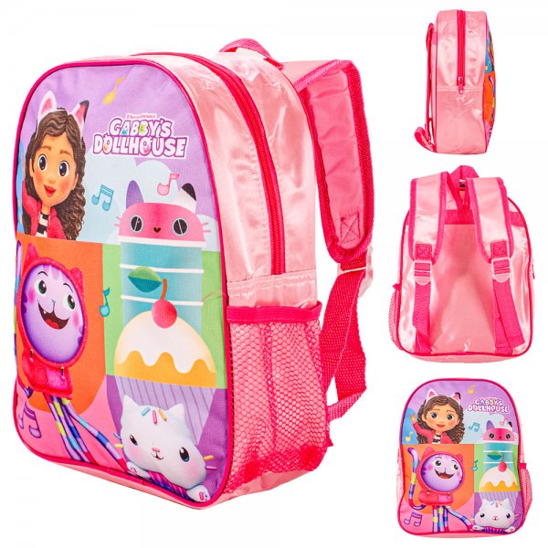 1000E29-3158N PINK GABBYS DOLL HOUSE PREMIUM STD KIDS BACKPACK