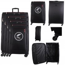 AR727 BLACK TRAVEL TROLLEY SUITCASE SET OF 4