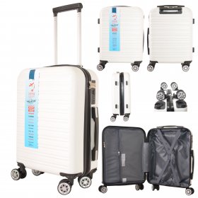 T-HC-US-1832 WHITE UNDERSEAT CABIN-SIZE EASYJET TROLLEY SUITCASE